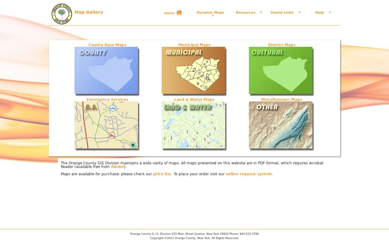 Palm Tree street directory Orange County GIS map gallery for street and parcel research